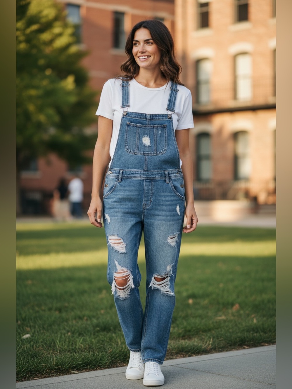 Show Me Your Mumu Mumu Blue Georgia Overalls M Distressed Tide Wash